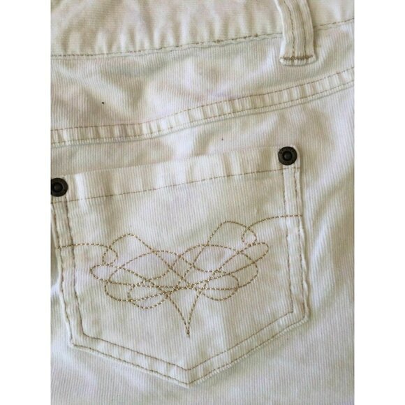 Split Clothing Juniors Corduroy White Mini Skirt - Picture 6 of 9